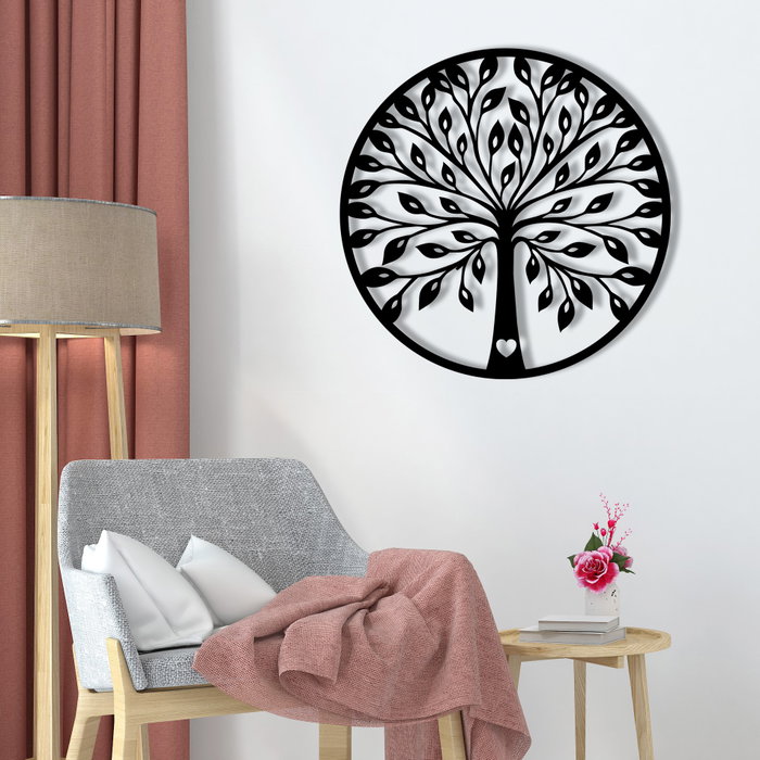 Wallity Sadi Escultura de pared de metal Negra